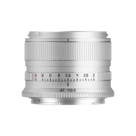 TTARTISAN objektiiv AF 40mm f/2 Nikon Z (FF), hõbedane