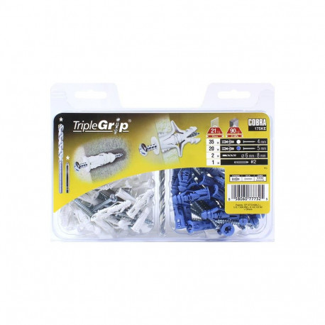 ANCHOR DRYW TRIPLE 5X32 PLAST RIN 55 PCS