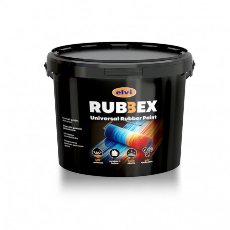 RUBBEX universaalne tumepruun värv 3.5kg