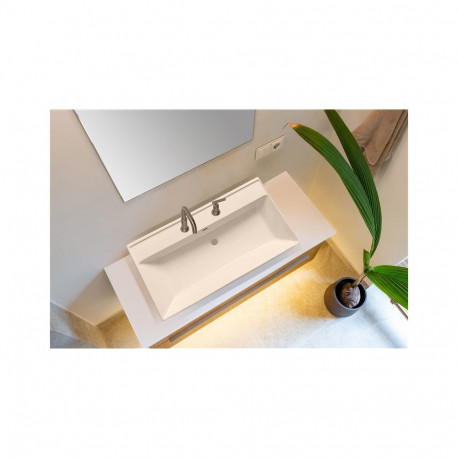 WASHBAS HUNG 100X50.5X19 CM 2 MIXHOLES