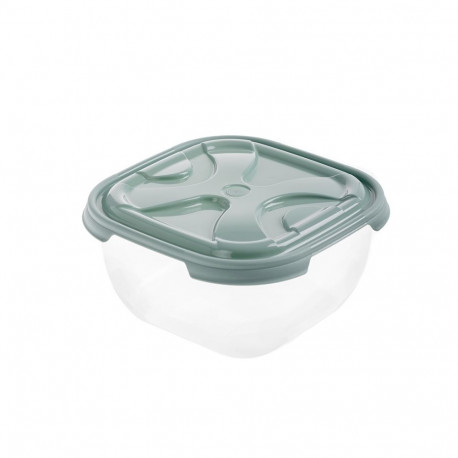 FOOD CONTAINER SQUARE NORDIC GREEN. 2.1L