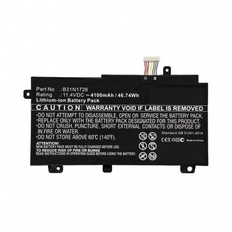 CoreParts sülearvuti aku Asus 44Wh Li-ion 11.4V 3900mAh, must