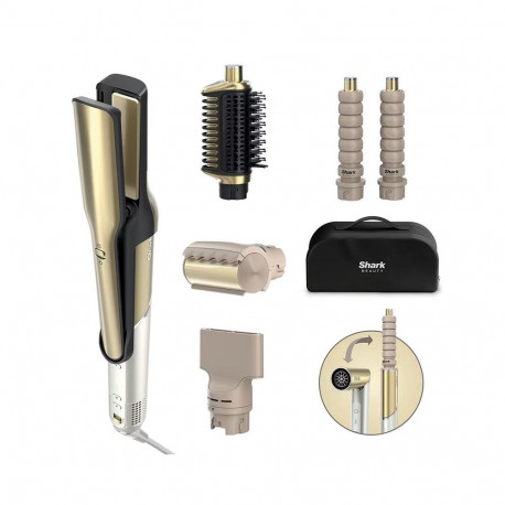 Juuste kujundamise seade Shark Glam Straight,Wavy,Curly, kuld