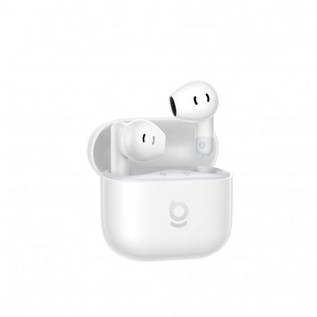 True Wireless Bluetooth 6.0 Earbuds Bass BS2 Lite with Charging Case, White