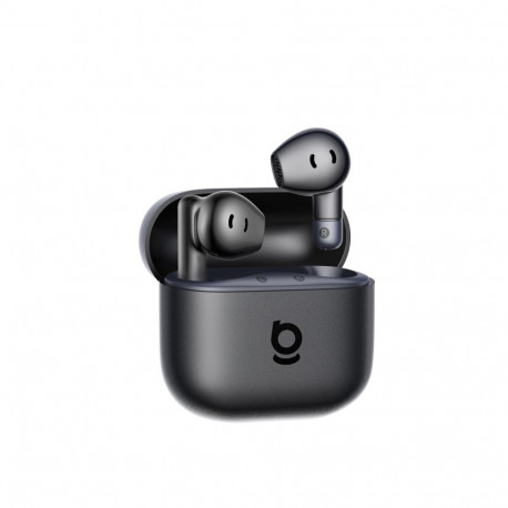 True Wireless Bluetooth 6.0 Earbuds Bass BS2 Lite with Charging Case, Black