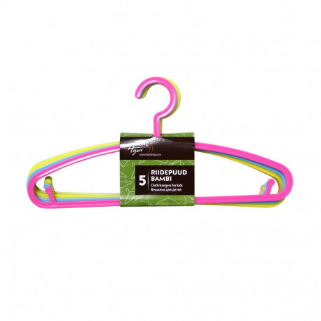 Riidepuud lastele BAMBI, 5tk/kompl, plastik, mix värvid