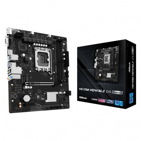 Emaplaat H610M-HDV/M.2 D5 GEN5 s1700 2DDR5 DP/HDMI mATX