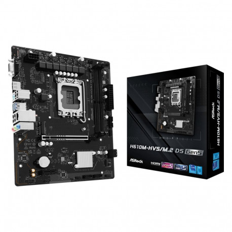 Product Summary:
*   Model: ASRock H610M-HVS/M.2 R2.0 (DDR5 Versio