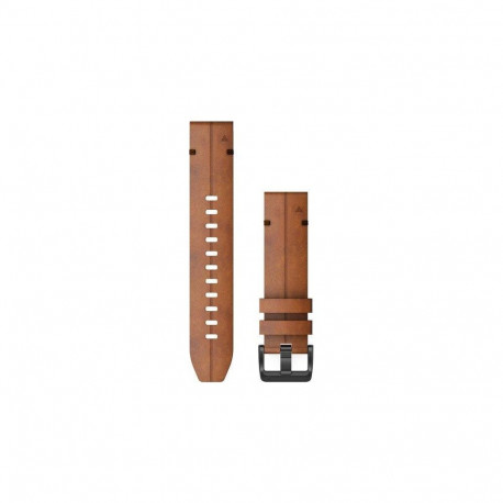 Garmin QuickFit 22mm Watch Strap for fenix 6, Chestnut Leather
