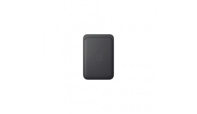 Apple kaarditasku iPhone MagSafe peenkootud kangast, must