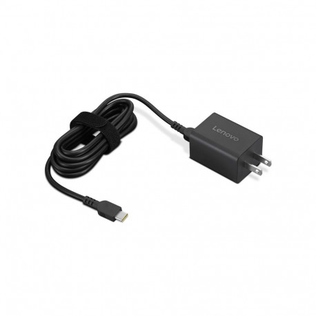 Lenovo toiteadapter Nano GaN USB-C 65W Euroopa, must