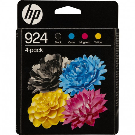 HP 6C3Z1NE 4-pack must/cyaan/magenta/kollane nr 924