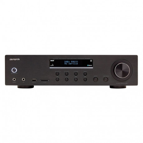 "MMB AIWA AMR-200DAB Stereo-Receiver sw 200W mit Bluetooth und DAB+/UKW-Radio USB"
