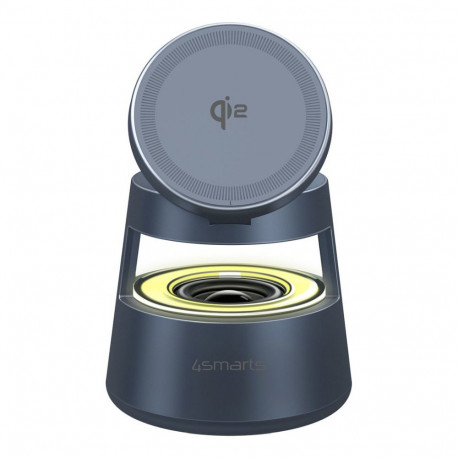 "4smarts Qi2 Ladestation Aura Sound spacegrau"