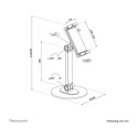 "Universal Tablet-Ständer für 4.7-12.9"" 1KG DS15-540BL1 Neomounts"