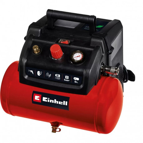 kompressor TC-AC 190/6/8 OF 1200W, punane/must