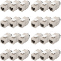 Digitus Cat.6a Keystone Module, shielded silver, 24 pieces