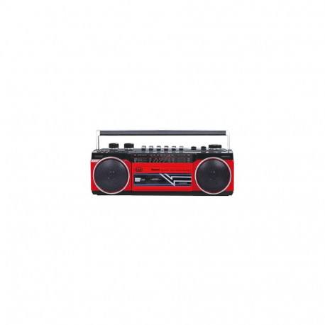 Trevi PORTABLE RADIO RECORDER USB SD WIRELESS CASSETTA RR 501 BT RED