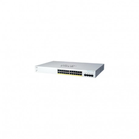 Cisco CBS220-24P-4G Managed L2 Gigabit Ethernet (10/100/1000) Power over Ethernet (PoE) 1U White