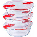 Pyrex lunch box Cook & Heat 1.1L 3pcs