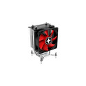 Xilence I402 Processor Cooler 9.2 cm Black, Red, Silver