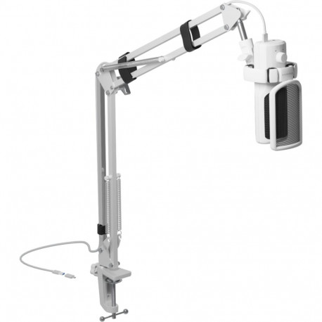 Mikrofon Genesis Radium 251 USB Arm, valge