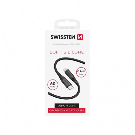 USB kaabel Swissten USB-C - USB-C 60W 0.4m