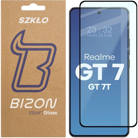 Kaitseklaas Bizon Realme GT7/7T Edge, must