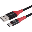 USB kaabel Microconnect USB-A - USB-C, andmete blokeerija, 1.5m