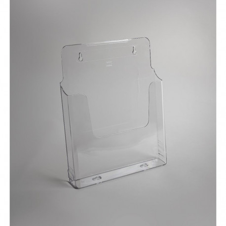 Advertising tray on the wall A4 with 1 pocket transparent