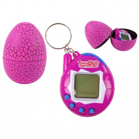 Tamagotchi munakujulises karbis roosa