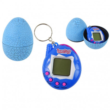 Tamagotchi munakujulises karbis,  sinine