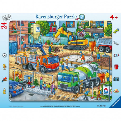 Ravensburger plaatpusle 24 tk ehitusplats