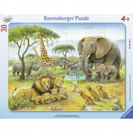 Ravensburger plaatpusle Aafrika loomad 30tk