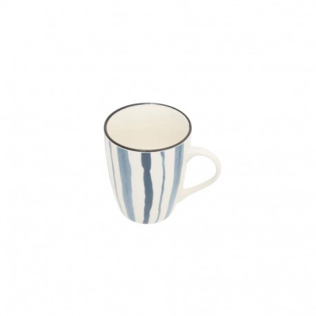 MUG 310ML STRIPED BLUE