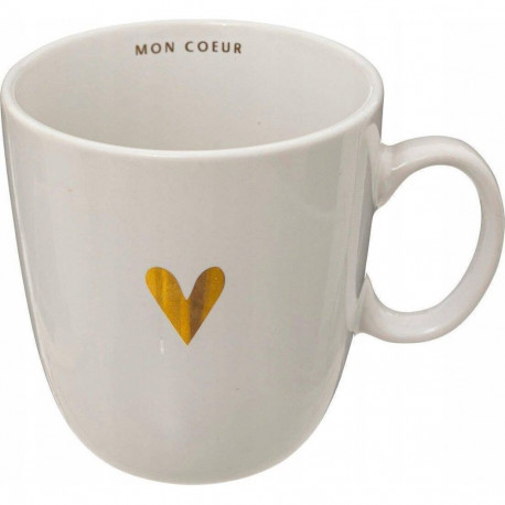 MUG 300ML GOLDEN HEART