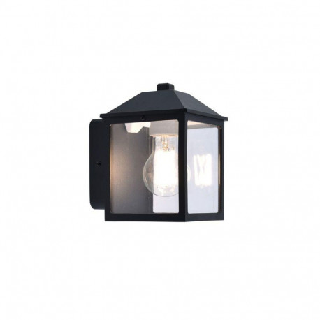 WALL LIGHT SPIRE E27 IP44 BLACK