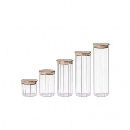 JAR STORAGE ROU GLA W BAM LID 0.7L
