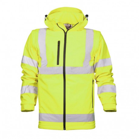 SOFTSHELL JACKE REF501 HI-VIZ YELLOW 2XL