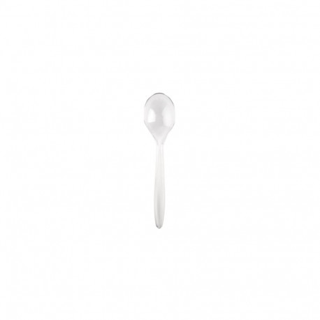 Teelusikas,korduvkasutatav, läbipaistev, 12,5 cm, 50 tk