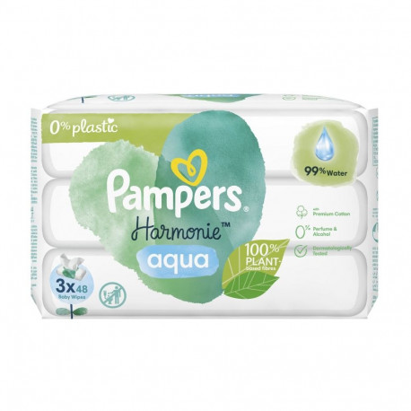 PAMPERS niisked salvrätikud Harmonie PF 3x48tk