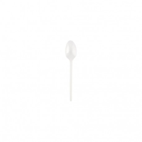 SUPERIOR Teelusikad, plastik, PS, valge, korduvkasutatav 12,5 cm, 50 tk (3 tk)