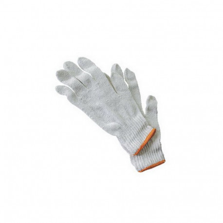 Töökindad, valge puuvill 10 (2 tk)