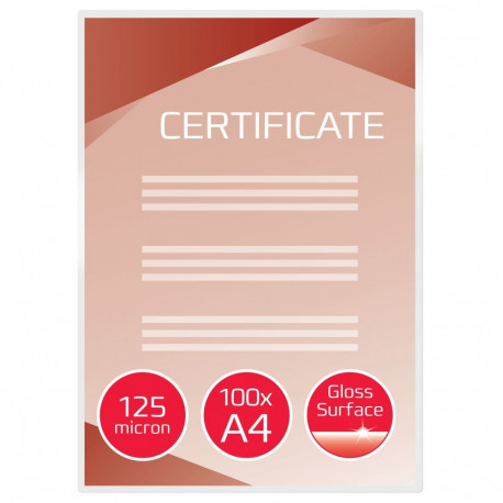 Lamineerimistaskud GBC A4 125 Mic (100tk)läikiv