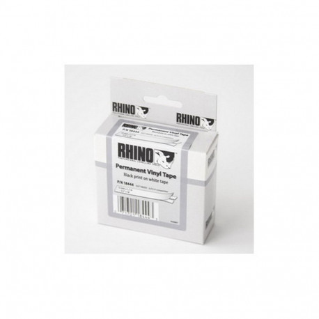 Markeerimislint Dymo Rhino 12mm x 5.5m, must/valgel, vinüül (5 tk)