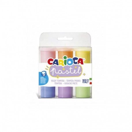 Guaššvärvid Carioca, 6tk, pastell