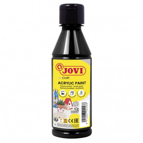 Akrüülvärv JOVI, 250ml, must