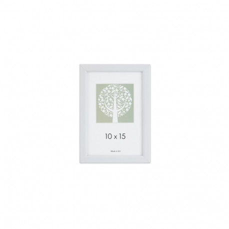 Pildiraam, plastik, 10 x 15 cm, valge