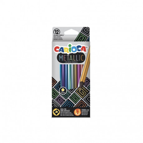 Värvipliiatsid CARIOCA Metallic, 12 tk