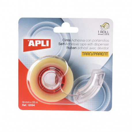 Teibialus Apli + teip 19mmx33m, läbipaistev